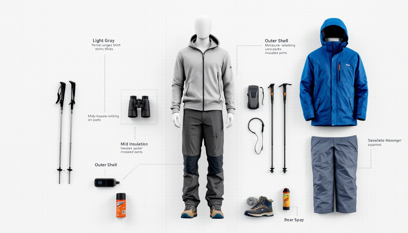 Alaska adventure packing layering system and essential gear