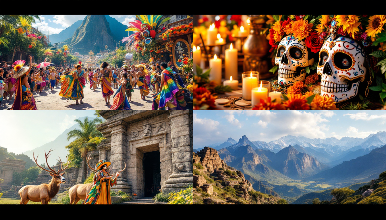 The Americas cultural and outdoor adventure travel including Rio Carnival, Mexico Day of the Dead, Peru's Inti Raymi, and US national parks.
