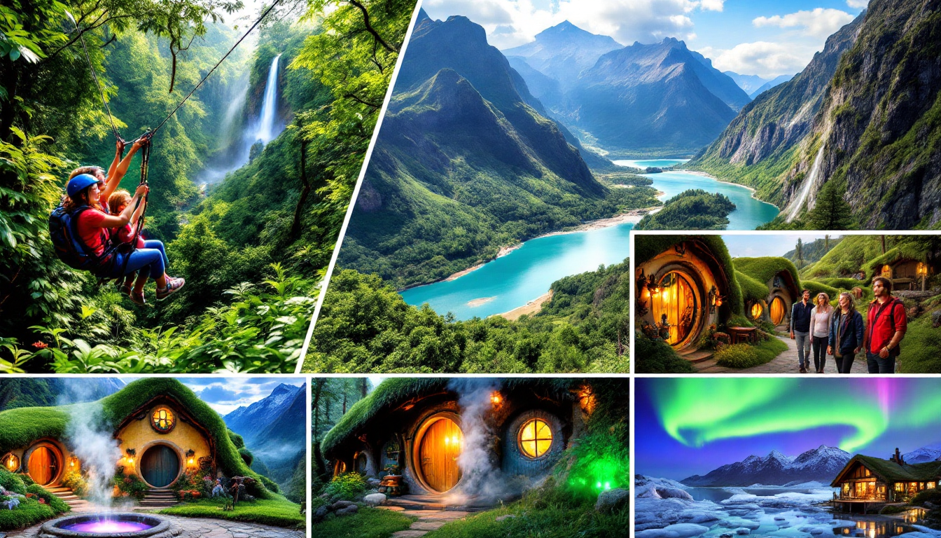 Versatile destinations offering family fun, romance, and eco-tourism experiences in Costa Rica, New Zealand, and Iceland