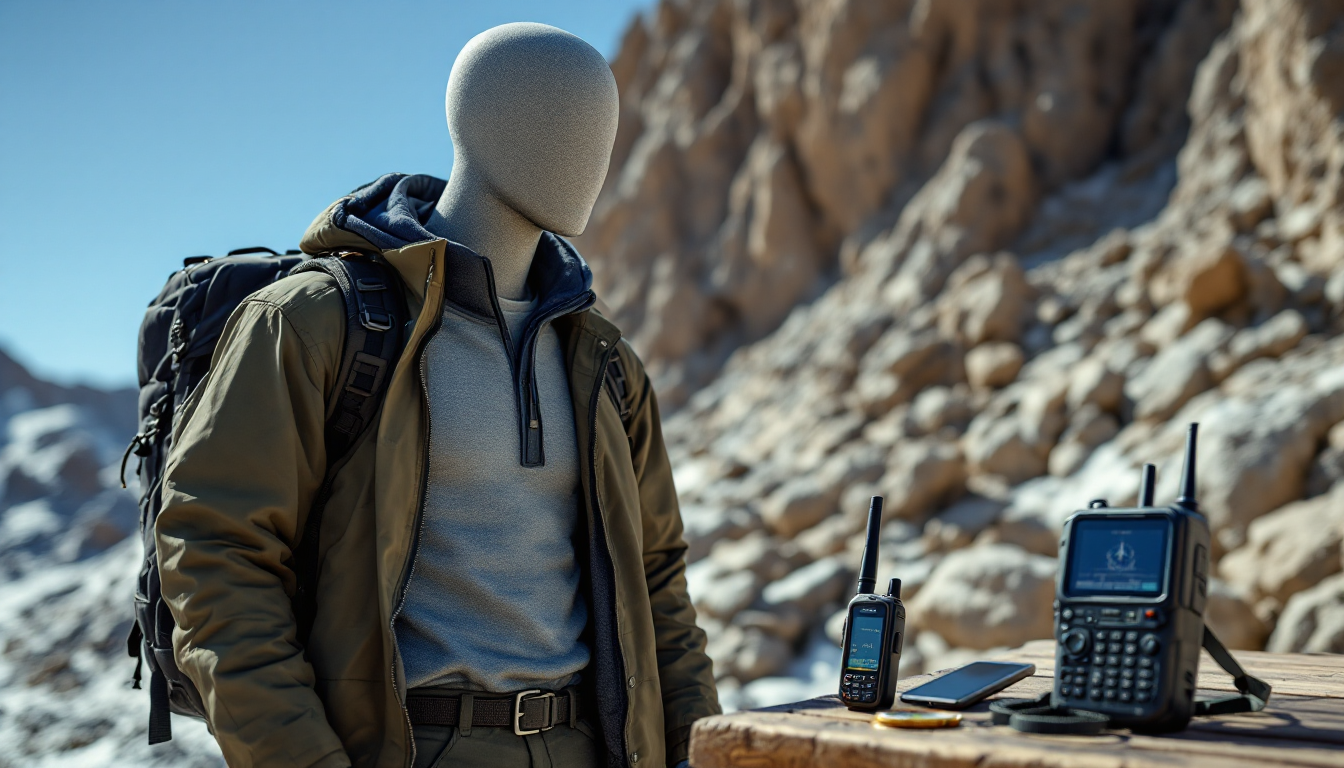 Essential layered clothing and navigation gear for Alaska wilderness