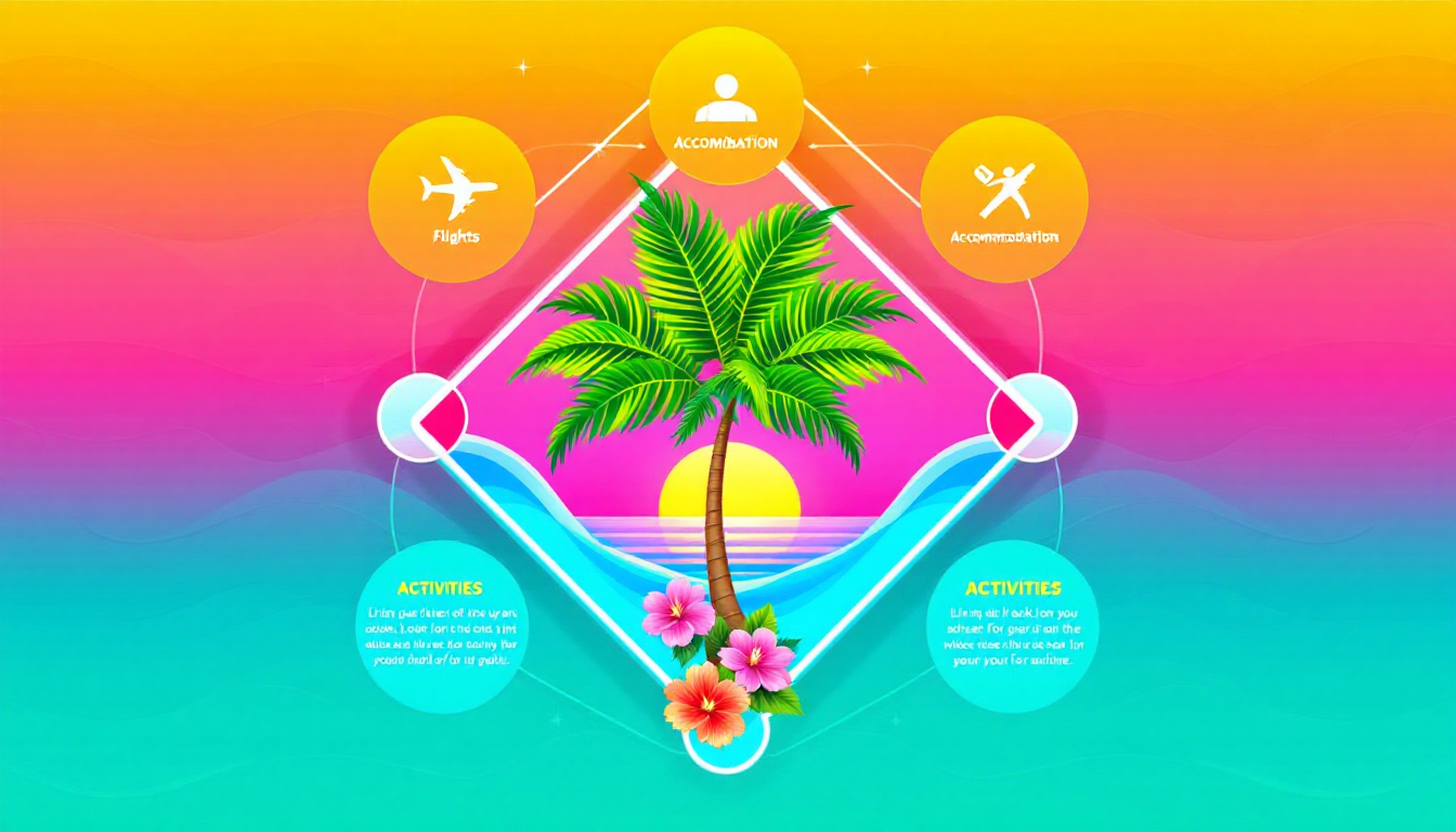 infographic showing core cost categories for a Hawaii trip budget