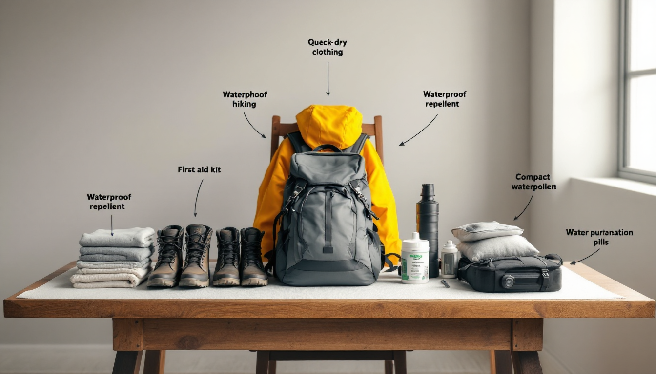 Packing list essentials for safe monsoon travel in Asia