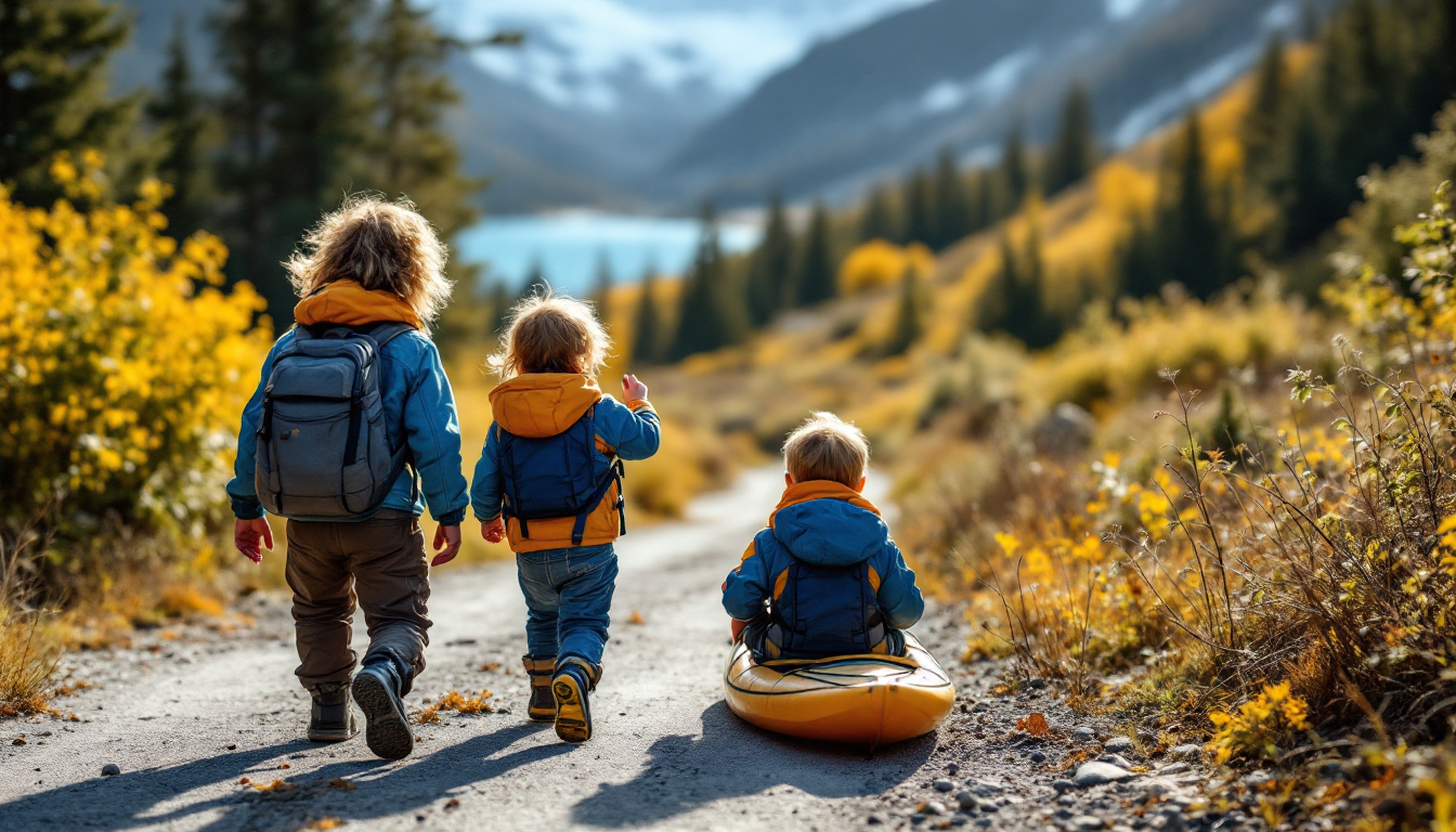 Family members of all ages participating in Alaskan outdoor adventures
