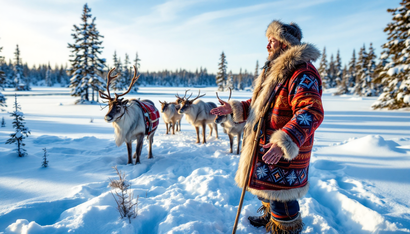 Authentic indigenous Sami cultural experience in Finnish Lapland